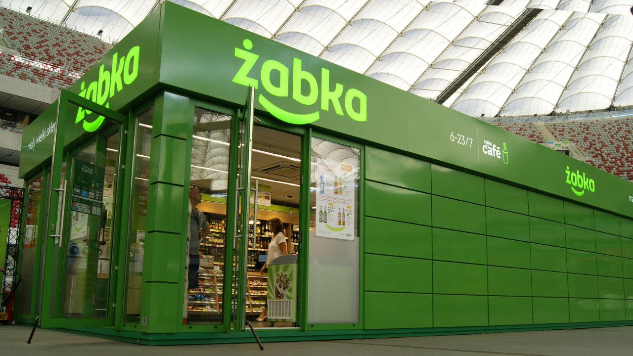 Container retail building, Żabka Mini-market 90m2 - view 1