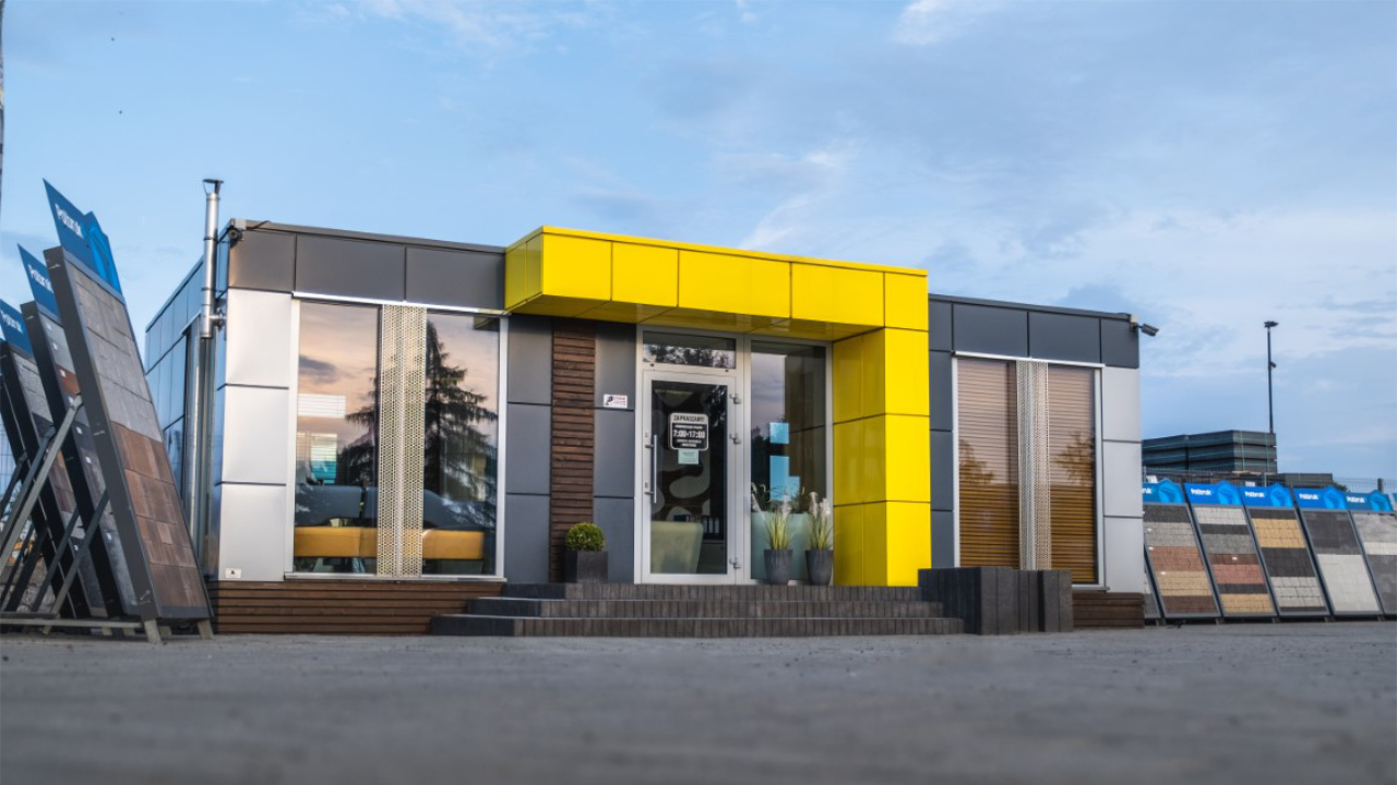 Container store, Bruk-Art showroom 60m2 - view 1