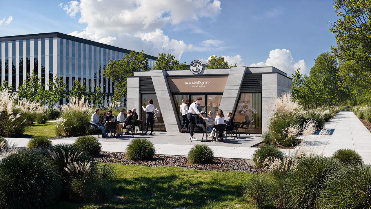 Modułowy pawilon gastronomiczny 72m2
