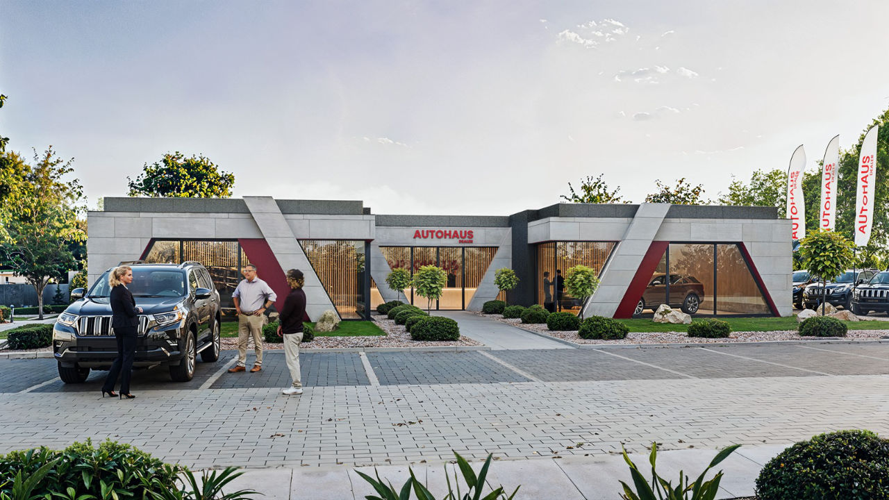 Modułowy Pawilon Automotive, modułowy Showroom