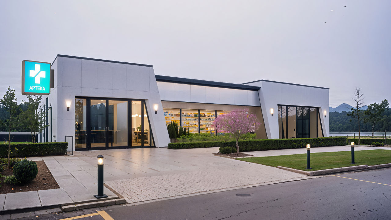 Modułowa apteka 126m2
