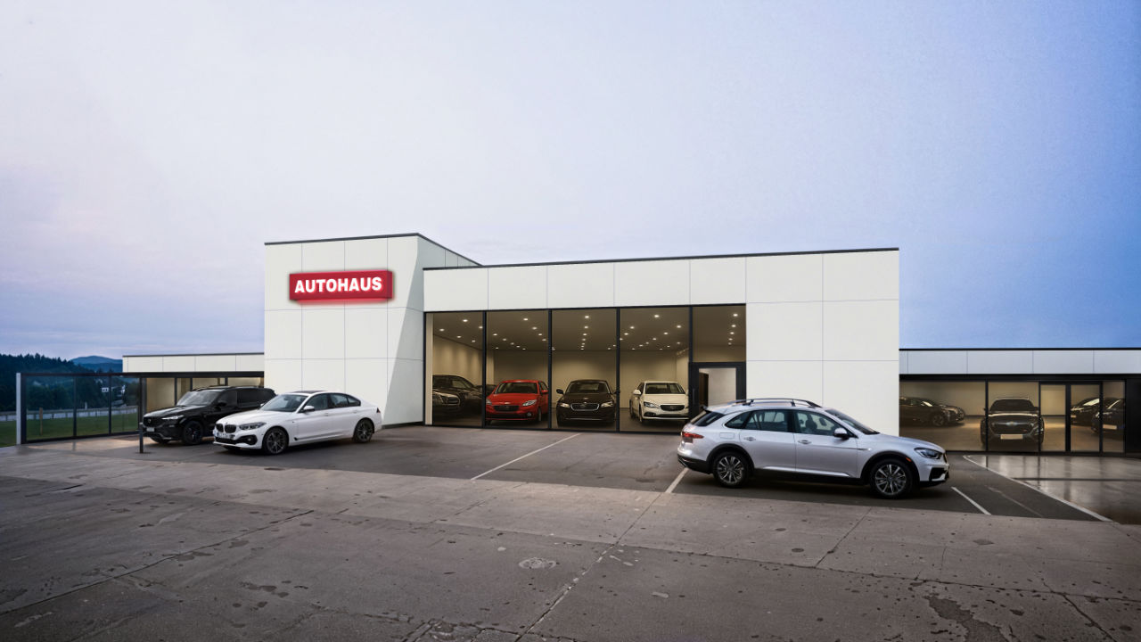 Modułowy salon samochodowy 180m2 - MW Construction