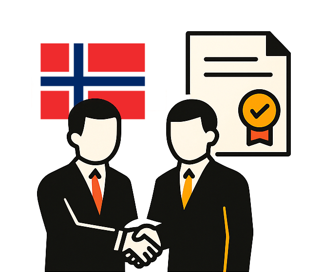 Licencjonowany partner handlowy (firma / spółka zarejestrowana w Norwegii)