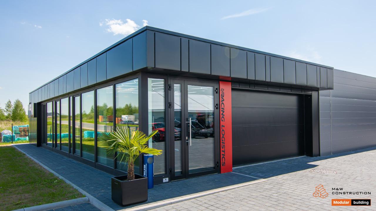 Pawilon, kontener usługowy, Racing Logistic