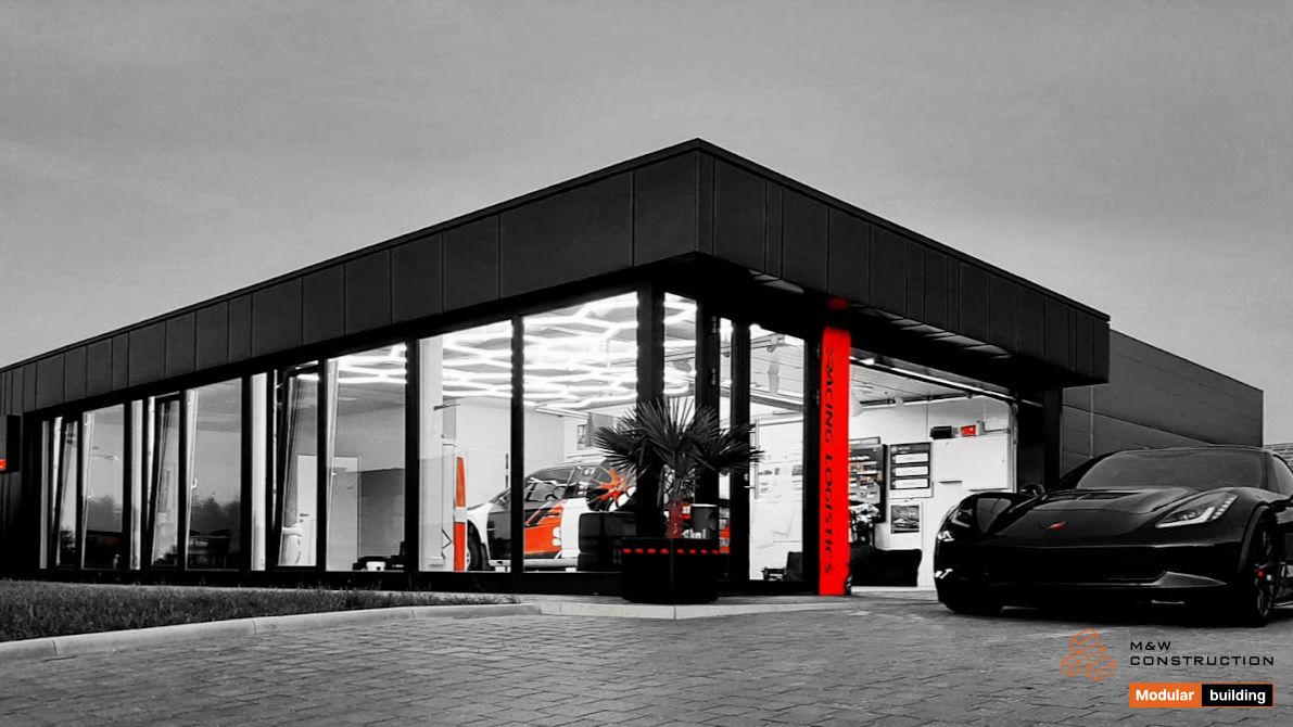 Modułowy pawilon branży automotive