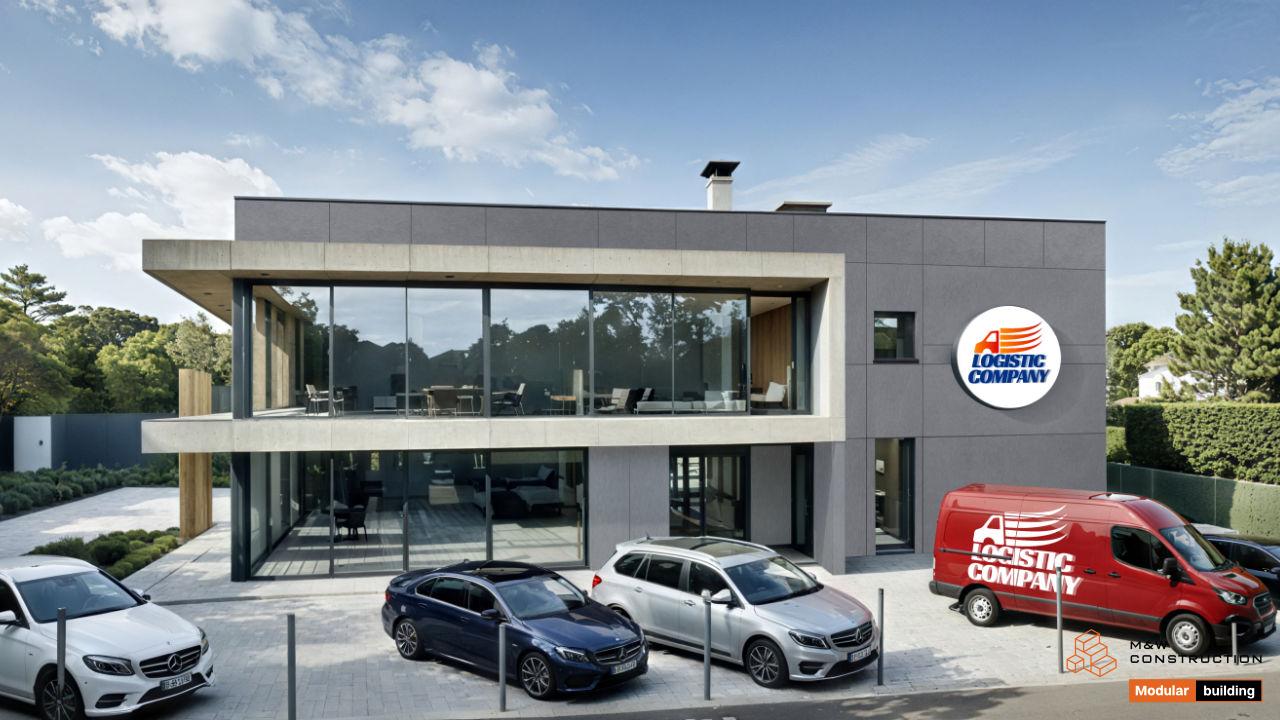 Biuro modułowe 360 m² — realizacja M&W Construction