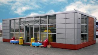 Modular shop, Grupa Pegaz company shop 72m2 - view 1