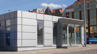 Pawilon biurowy, biuro sprzedaży mieszkań Waterlane Vitania LTD 50m2 - widok 6