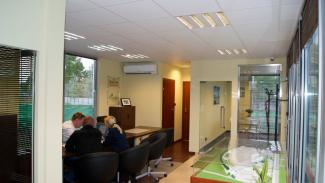 Portable office, Zielona Italia apartment sales office 75m2 - view 4