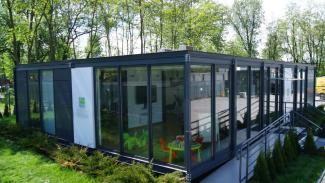 Pawilon biurowy, Biuro sprzedaży mieszkań - Apatamenty Novum 150m2 - widok 2