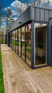 Pawilon biurowy, Biuro sprzedaży mieszkań, Fuzja 180m2 - widok 6