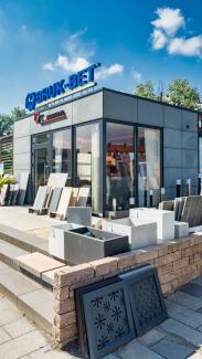Modular store building, Bruk-Bet company shop 45m2, Lesznowola - view 2