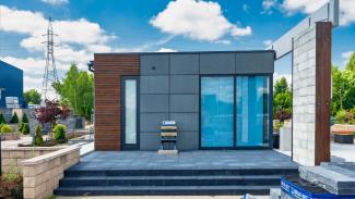 Prefabricated store, Bruk-Bet company shop 45m2, Skierniewice - view 8