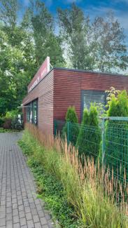 Pawilon biurowy, Biuro sprzedaży mieszkań Riviera Park 180m2 - widok 4