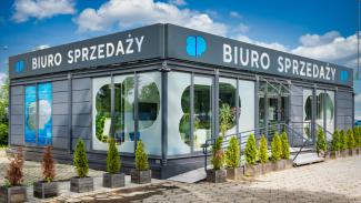 pawilon biurowy, Biuro sprzedaży mieszkań, Bulwary Wiśłane, Mennica Polska 150m2 - widok 2