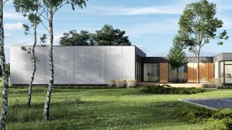 Modular Home, One-story residential house 306m2, view - 2