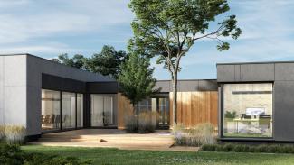 Modular House, One-story residential house 306m2, view - 4