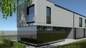 Two-story modular office - visualisation - 2