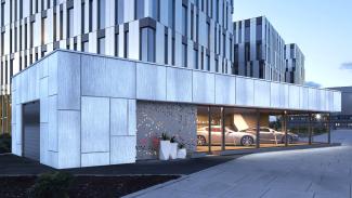Container showroom, Automotive - visualisation - 2