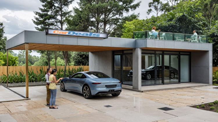 Modułowy mini salon samochodowy 72m2 - MW Construction